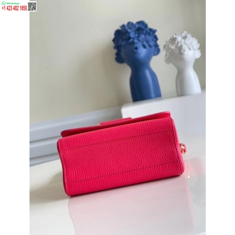 Replică Geantă Louis Vuitton Twist Pm Din Piele Taurillon Rose M58691 Blv715