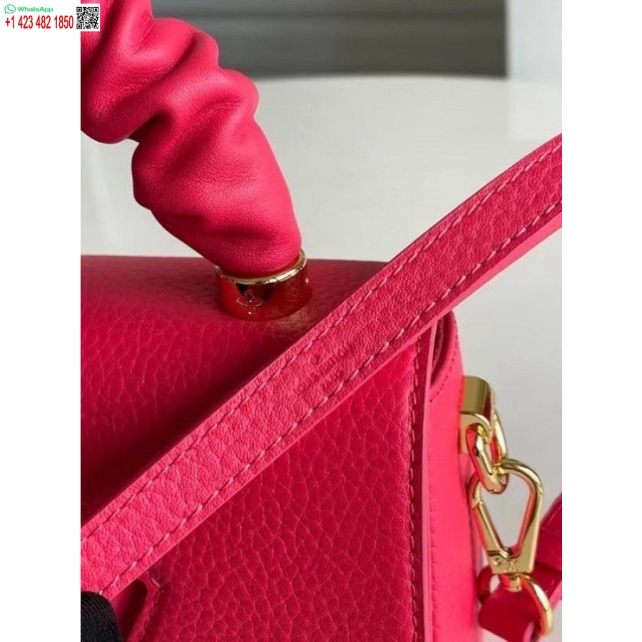 Replică Geantă Louis Vuitton Twist Pm Din Piele Taurillon Rose M58691 Blv715