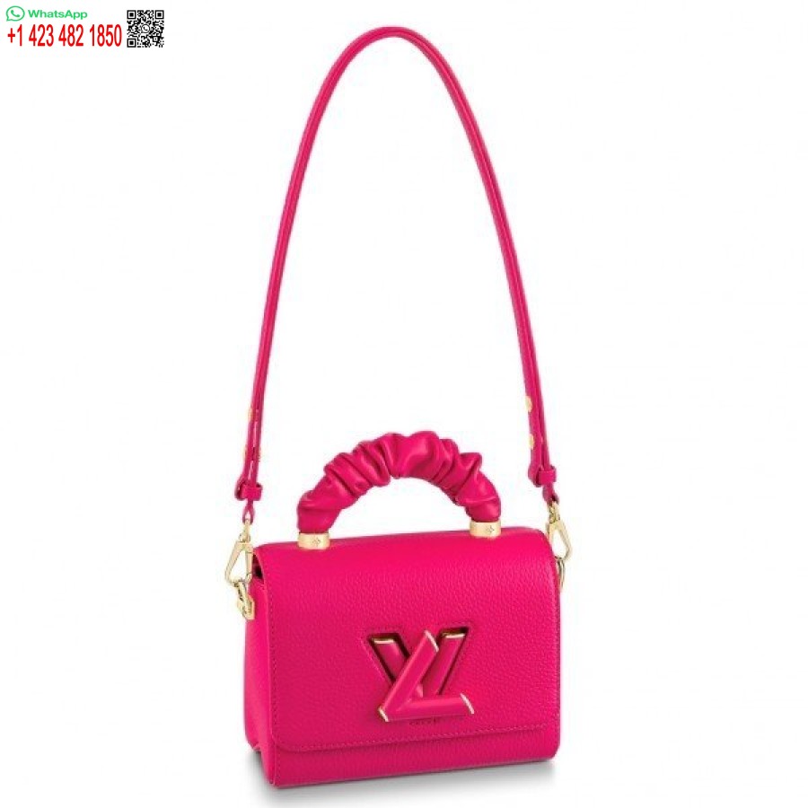 Replica Borsa Louis Vuitton Twist Pm In Pelle Di Taurillon Rosa M58691 Blv715