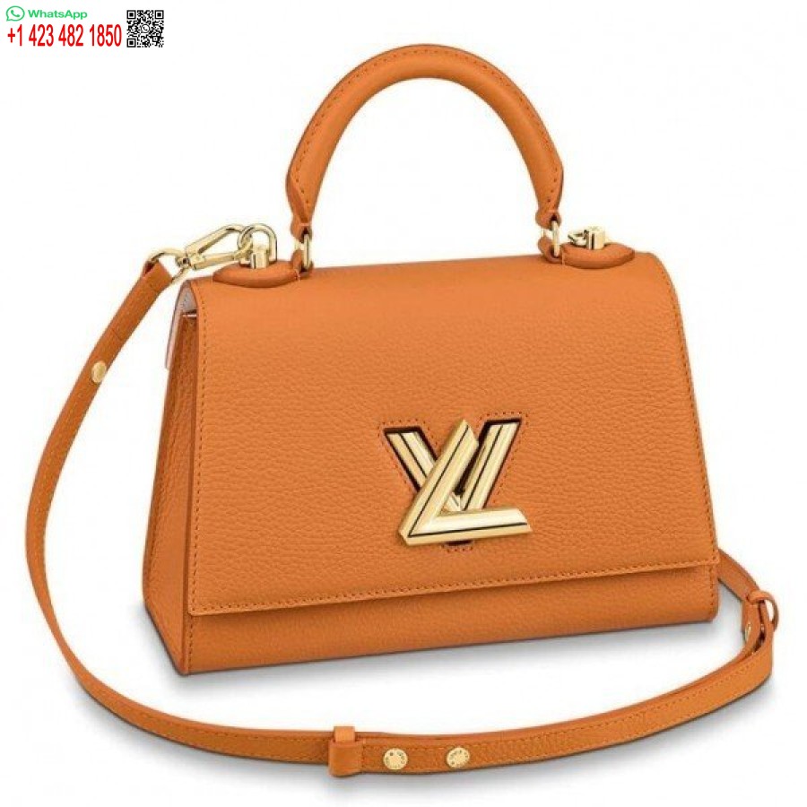 Replika Louis Vuitton Twist Satu Pegangan Tas Safran Pm M57136 Blv676