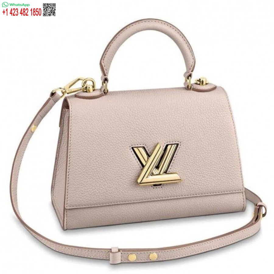 Replika Louis Vuitton Twist Satu Pegangan Tas Greige Pm M57214 Blv675