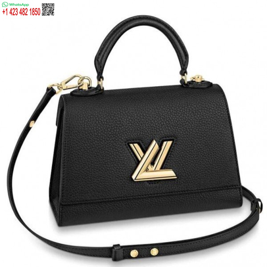 Replika Louis Vuitton Twist Satu Pegangan Tas Hitam Pm M57093 Blv678