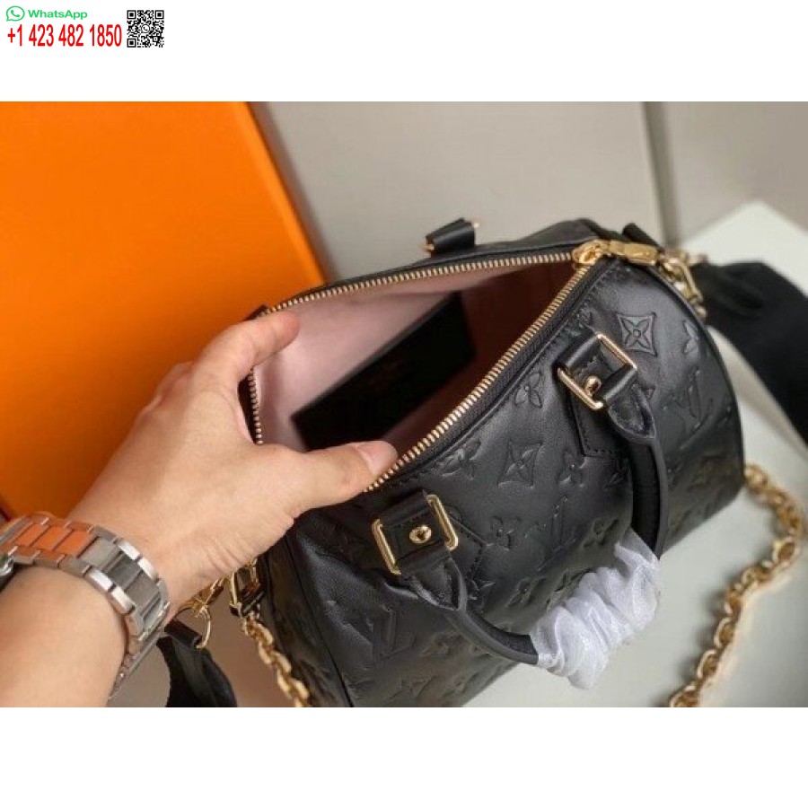 Réplique Louis Vuitton Speedy Bandouliere 22 Sac Monogramme En Cuir D'agneau M58631 Blv707