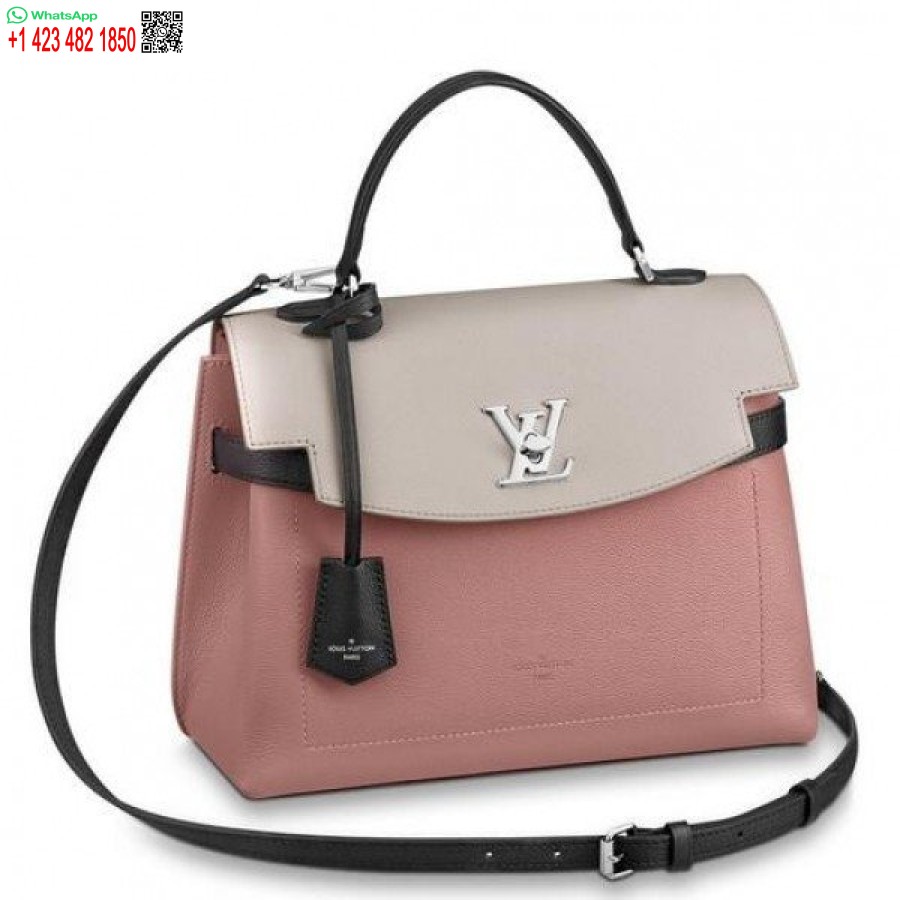 Replica Louis Vuitton Rose Balletto Lockme Ever Bag M52787 Blv738