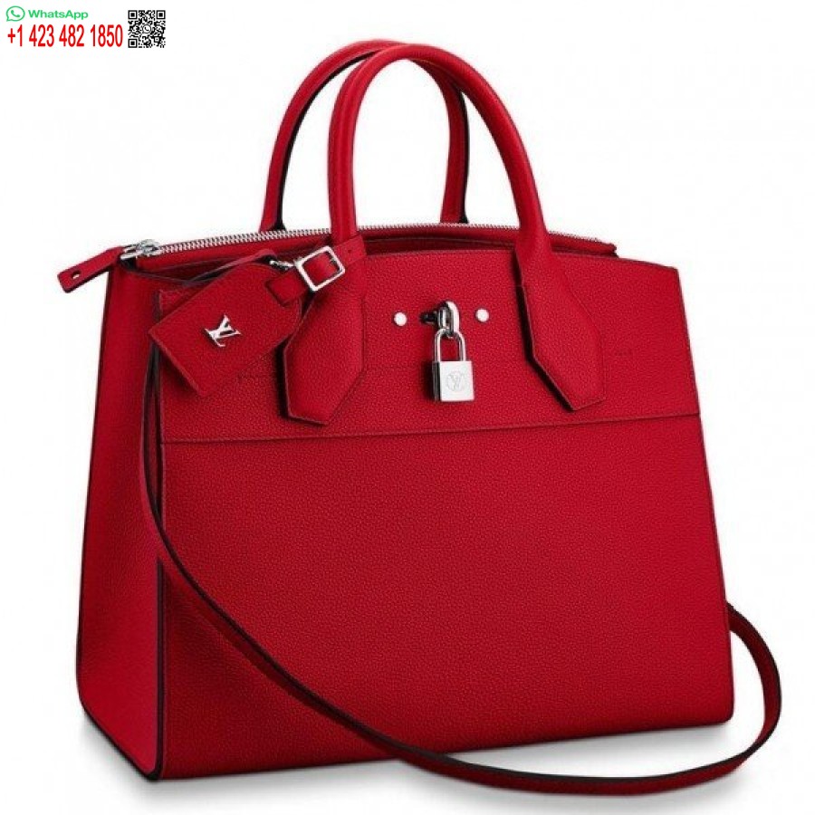 Replika Louis Vuitton Red City Steamer Mm Bag M53015 Blv788