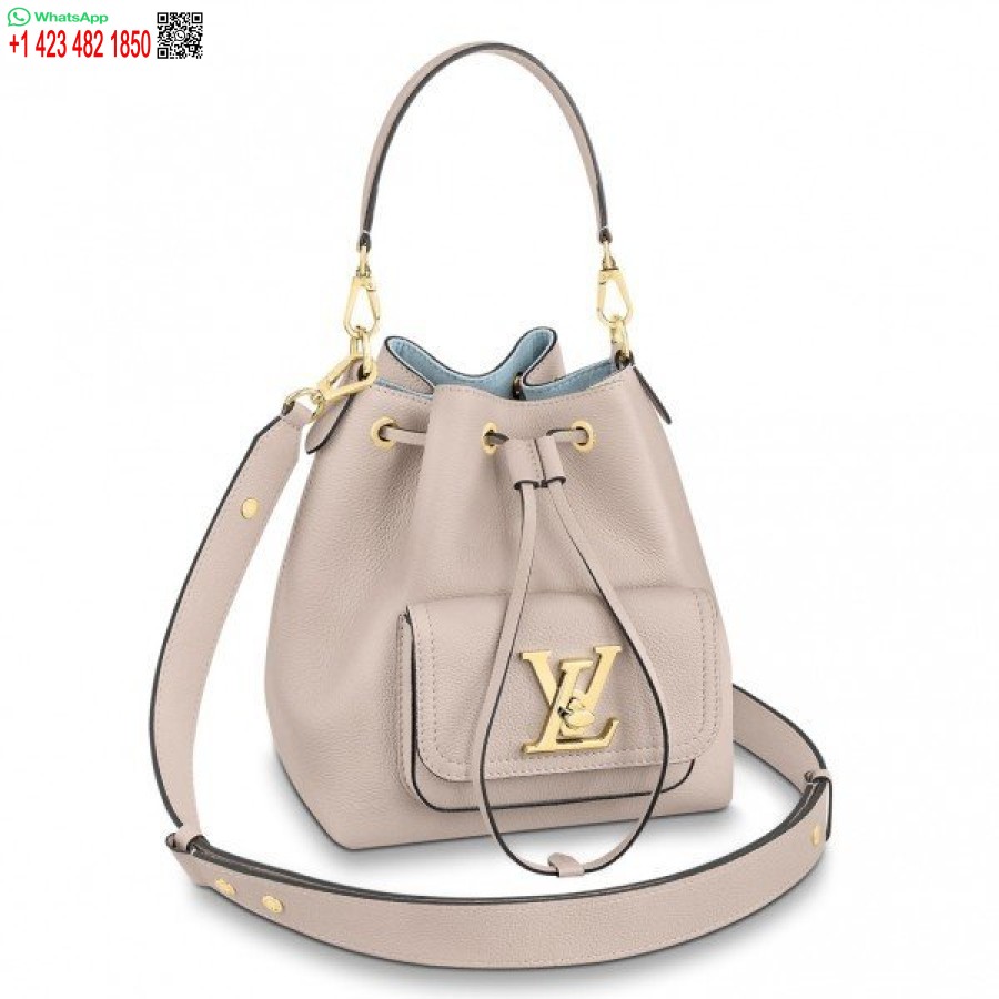 Replika Louis Vuitton šedá Lockme Bucket Bag M57688 Blv719