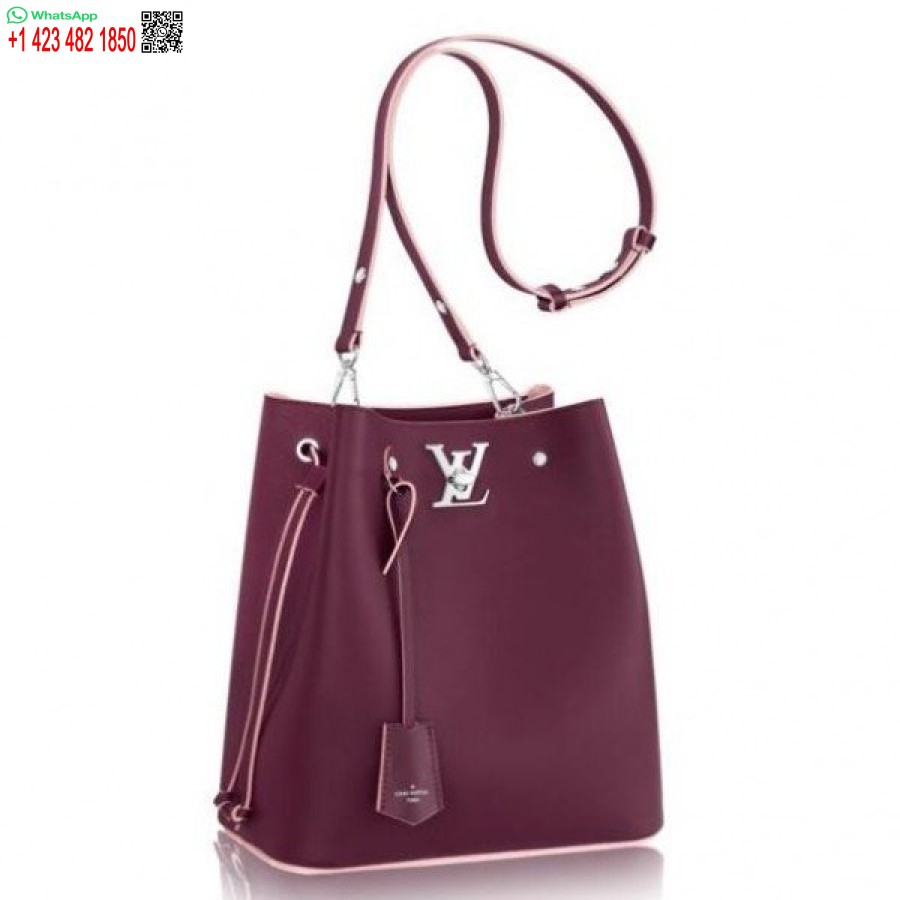 Réplique Louis Vuitton Sac Seau Lockme Bordeaux M54680 Blv761