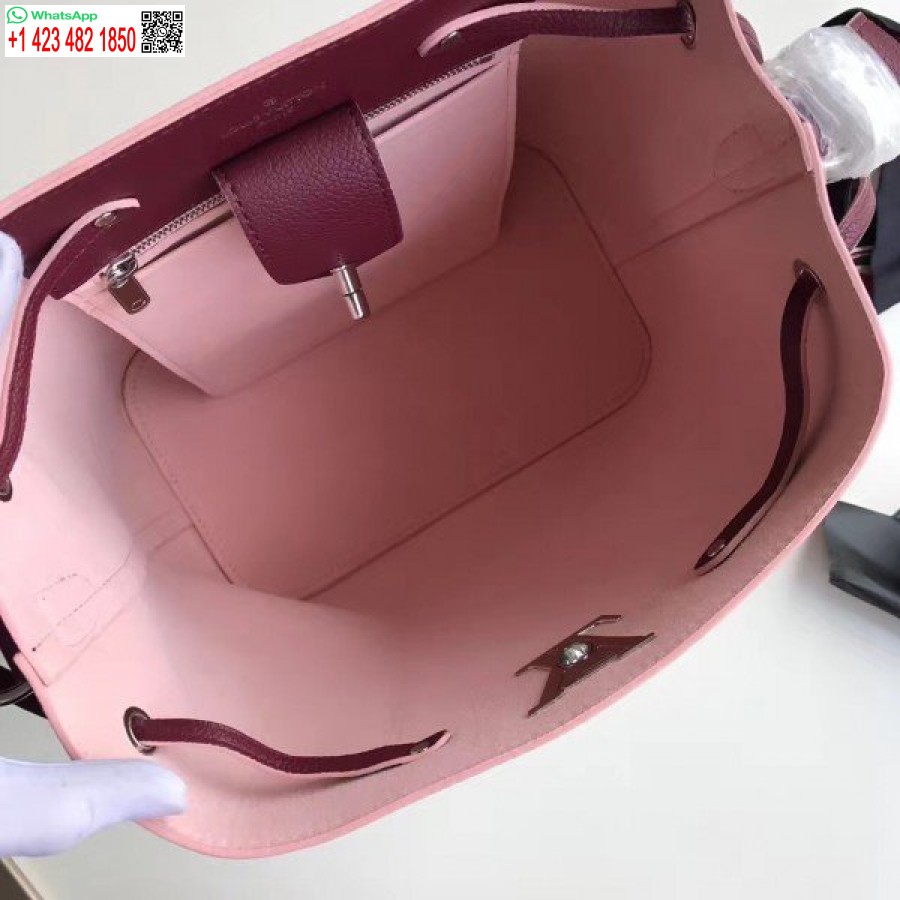 Réplique Louis Vuitton Sac Seau Lockme Bordeaux M54680 Blv761