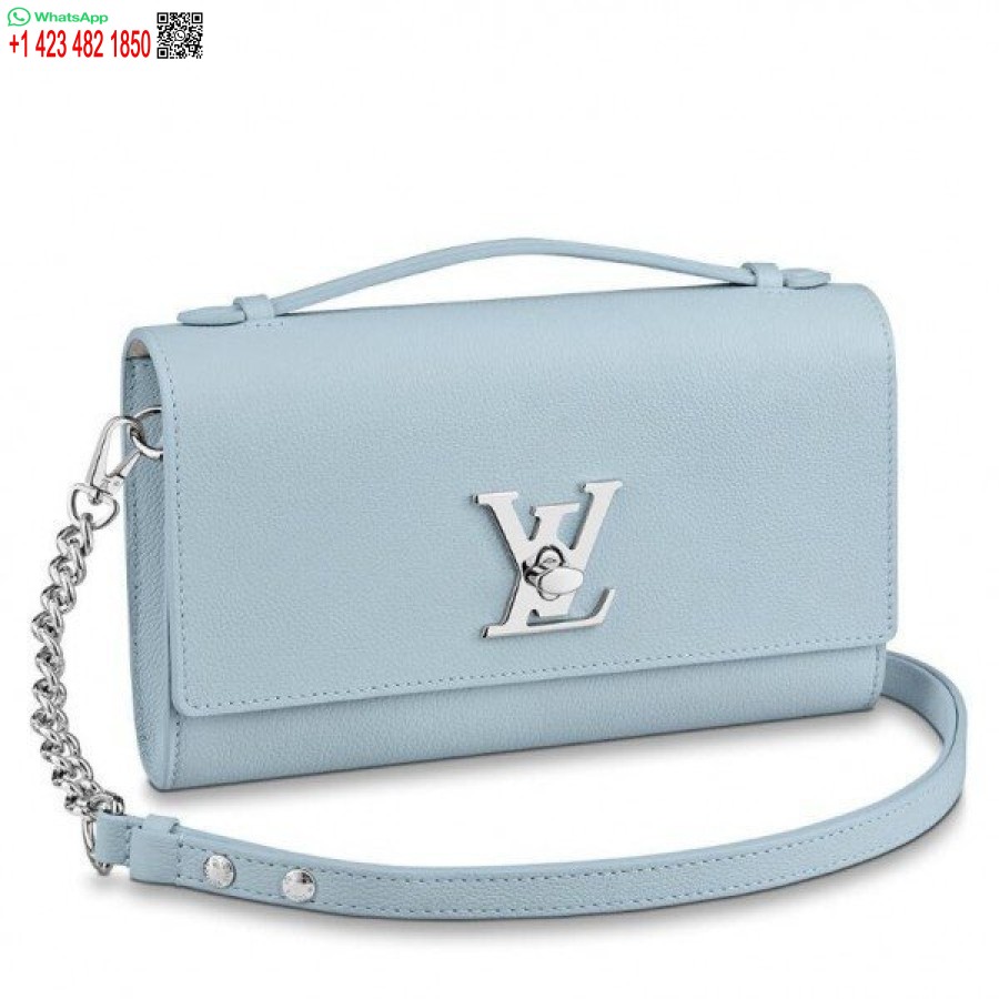 Replica Pochette Lockme Blu Louis Vuitton M56136 Blv694