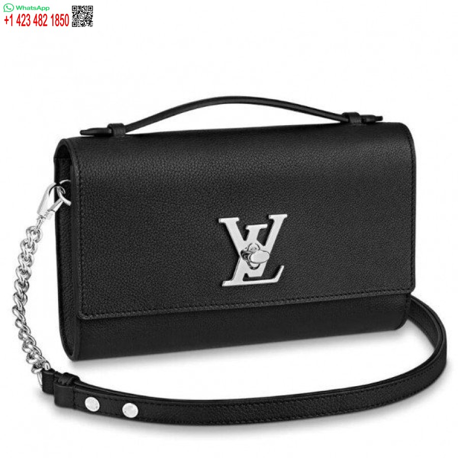 Replica Louis Vuitton Pochette Lockme Nera M56087 Blv693