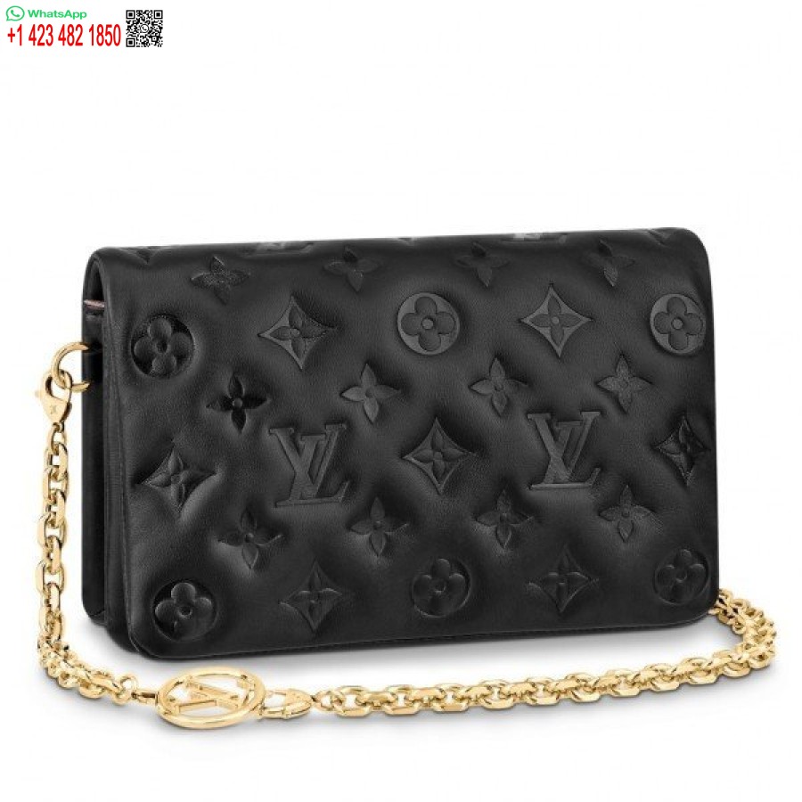 Replica Borsa Louis Vuitton Nera Coussin Pochette M80742 Blv703