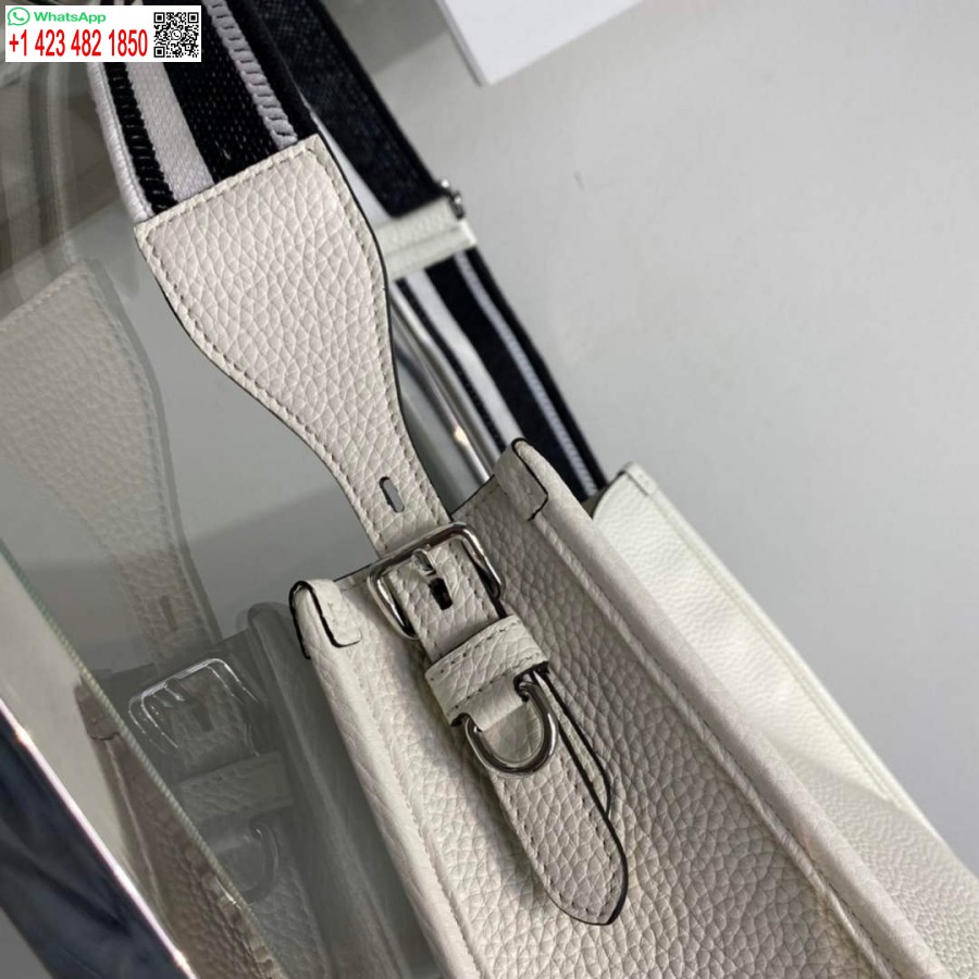 Replica Prada Nahkainen Hobo Laukku 1bc073 Valkoinen