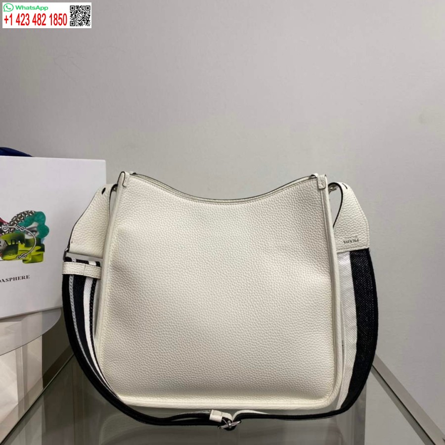 Replica Borsa Hobo In Pelle Prada 1bc073 Bianca