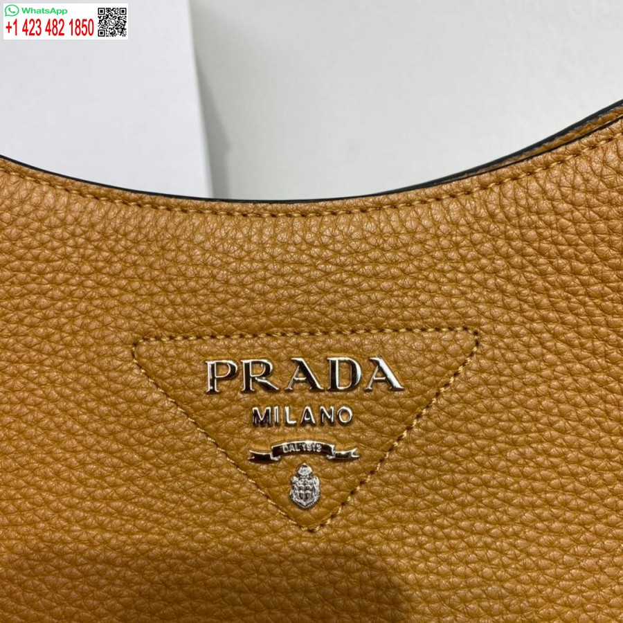 Replica Prada Nahkainen Hobo Laukku 1bc073 Tan