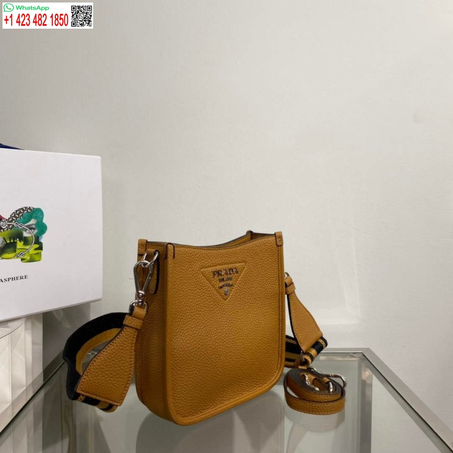 Réplique Prada 1bh191 Mini Sac à Bandoulière En Cuir Tan