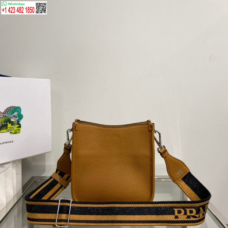 Réplique Prada 1bh191 Mini Sac à Bandoulière En Cuir Tan