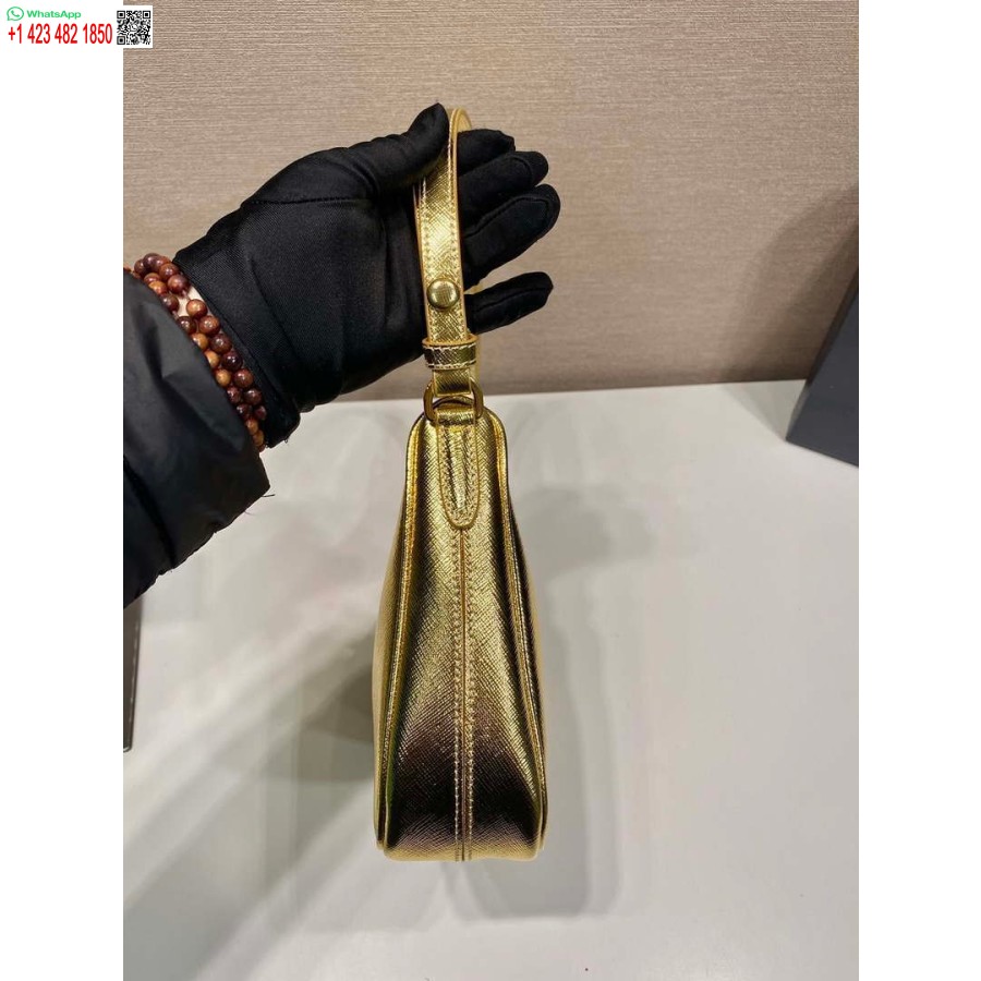 Replika Prada 1bc204 Saffiano Odos Mini Krepšys Auksinis