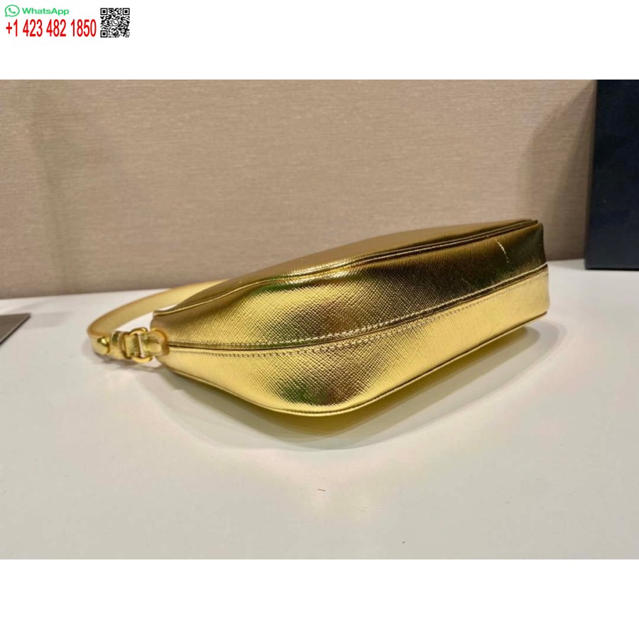 Replika Prada 1bc204 Saffiano Odos Mini Krepšys Auksinis