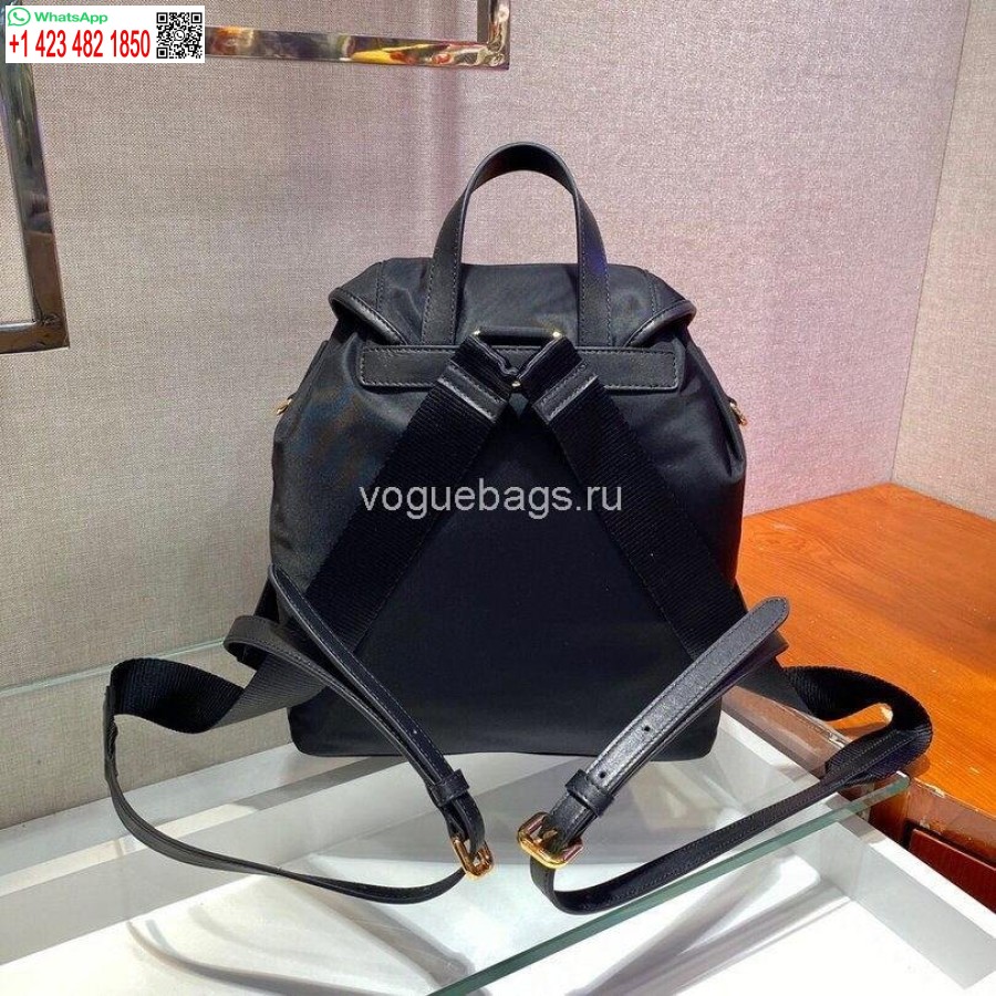 Replica Prada Robot Stoffryggsekk 1bz677 I Svart