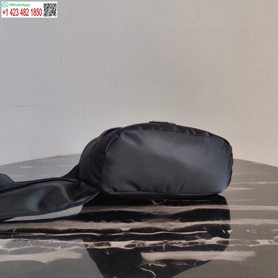 Replika Prada Re-najlon I Kožni Ruksak 2vz092 Crni