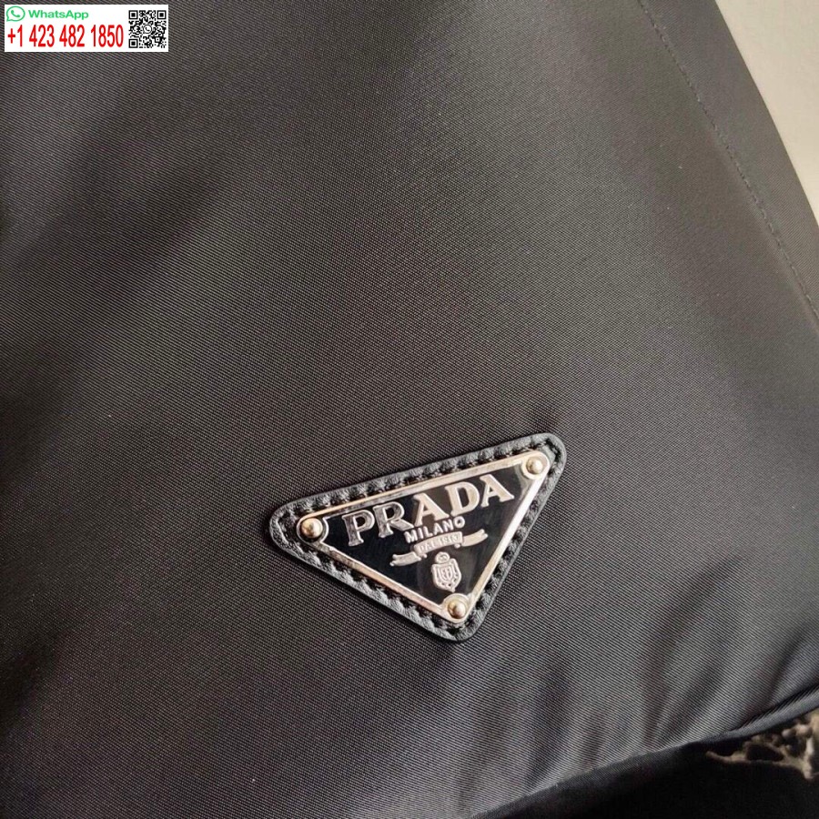 Replika Prada Re-najlon I Kožni Ruksak 2vz092 Crni