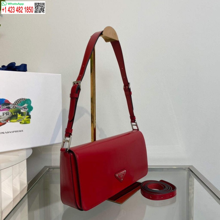 Réplique Prada Cuir Brossé Prada Femme 1bd323 Rouge