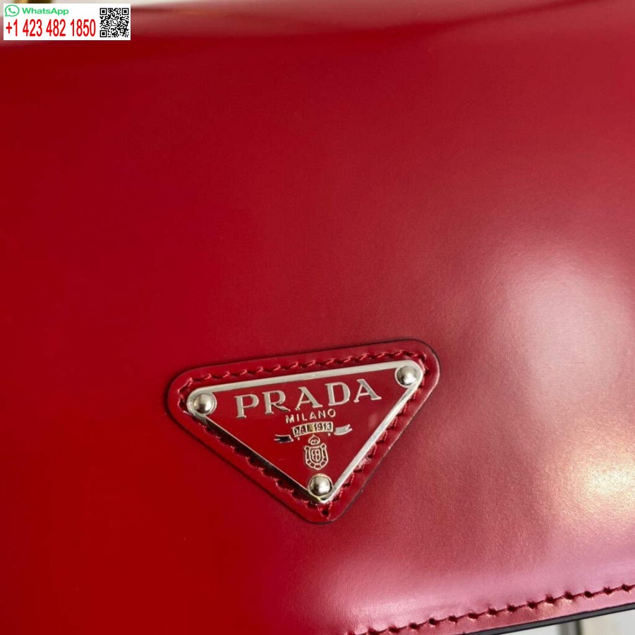 Réplique Prada Cuir Brossé Prada Femme 1bd323 Rouge