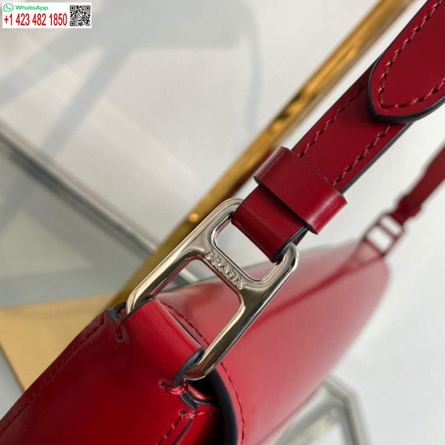 Réplique Prada Cuir Brossé Prada Femme 1bd323 Rouge