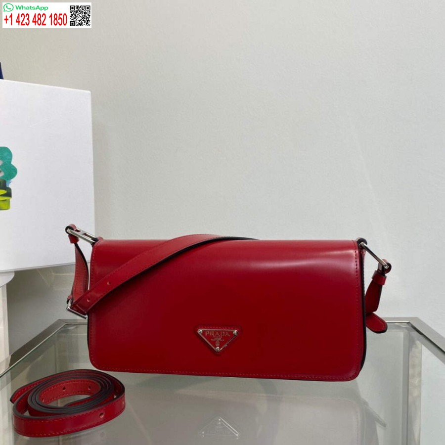 Réplique Prada Cuir Brossé Prada Femme 1bd323 Rouge