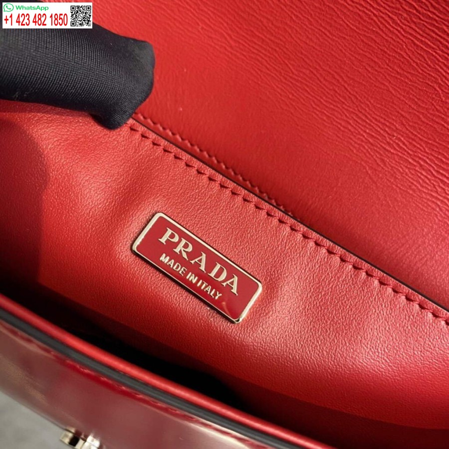 Réplique Prada Cuir Brossé Prada Femme 1bd323 Rouge
