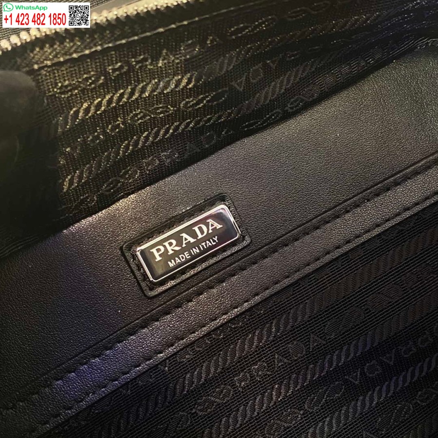 Replik Prada 2VH069 Brique Saffiano Glattledertasche Weiß