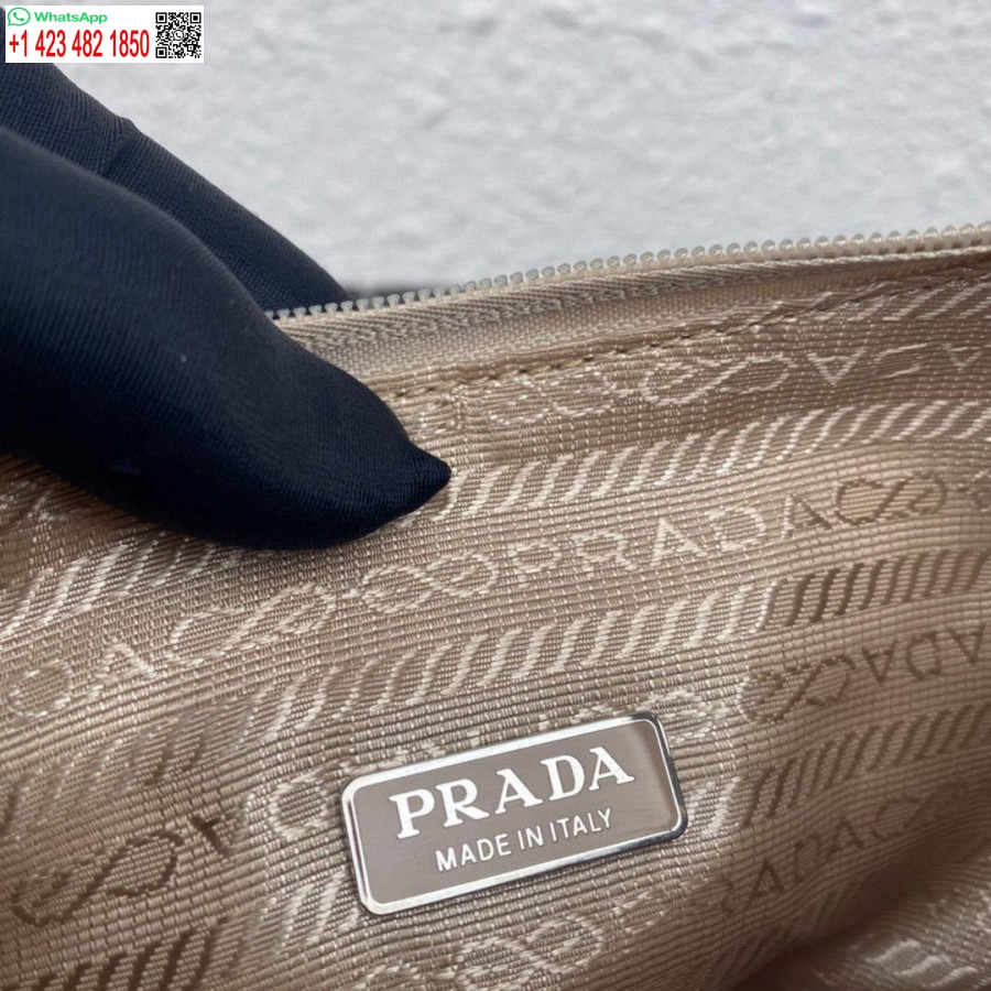 Réplica Prada 1ne515 Mini-bolsa De Cetim Com Cristais Artificiais Damasco