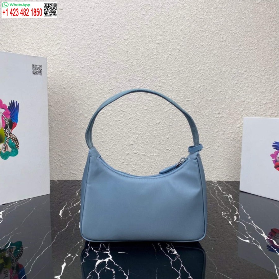 Replica Prada 1ne515 Re-nylon Riedizione 2000 Mini-bag Blu