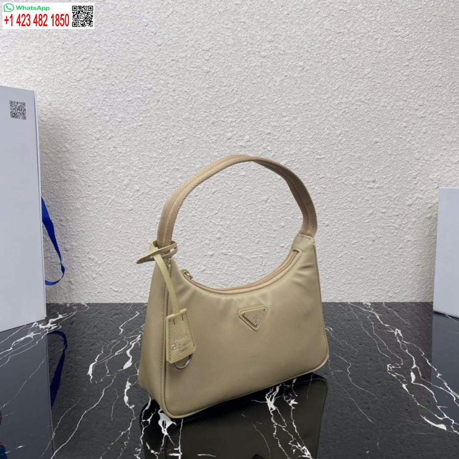 Replica Prada 1NE515 Re-Nylon Re-Edition 2000 mini-bag Apricot