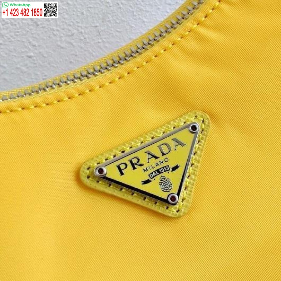 Replica Prada 1BH204 Prada Re-Edition 2005 Nylon Bag Yellow