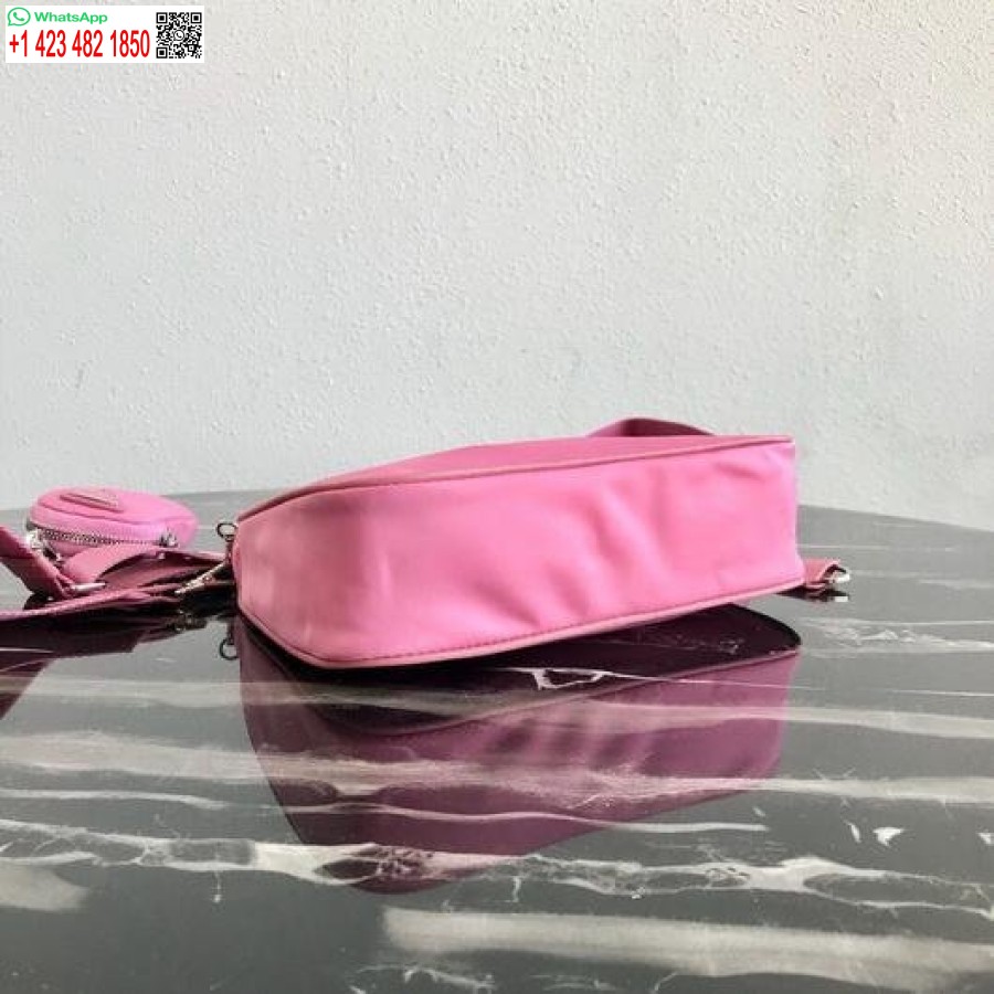 Replica Prada 1BH204 Prada Re-Edition 2005 Nylon Bag Pink