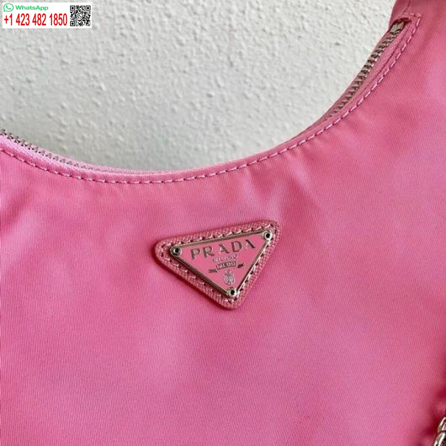 Replica Prada 1BH204 Prada Re-Edition 2005 Nylon Bag Pink