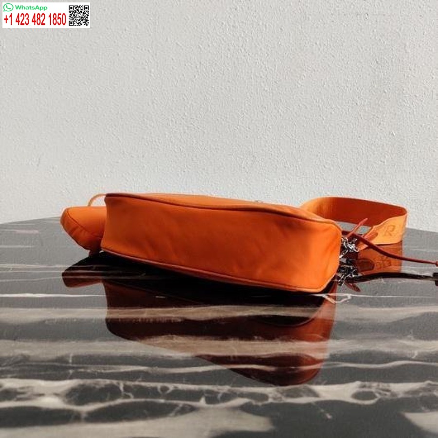 Replica Prada 1BH204 Prada Re-Edition 2005 Nylon Bag Orange