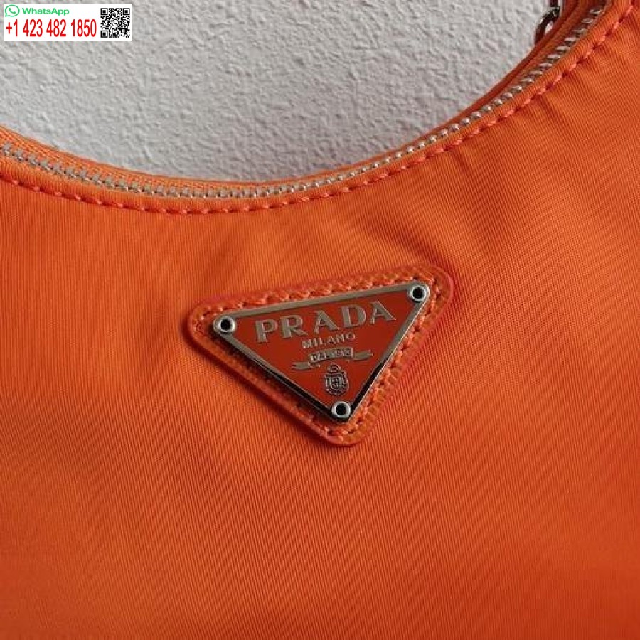 Replica Prada 1BH204 Prada Re-Edition 2005 Nylon Bag Orange
