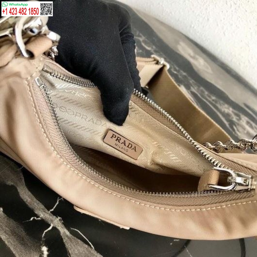 Réplica Prada 1bh204 Prada Re-edition 2005 Nylon Bag Damasco