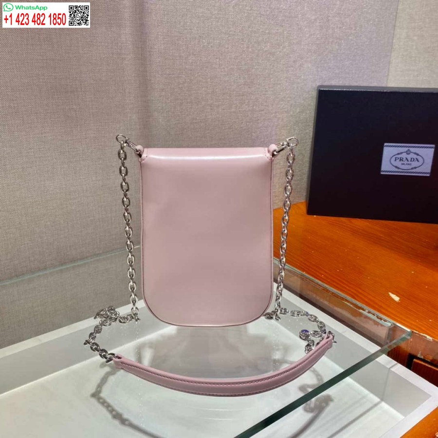 Replika Prada 1bh185 Mini Cleo Brúsená Koža Ružová