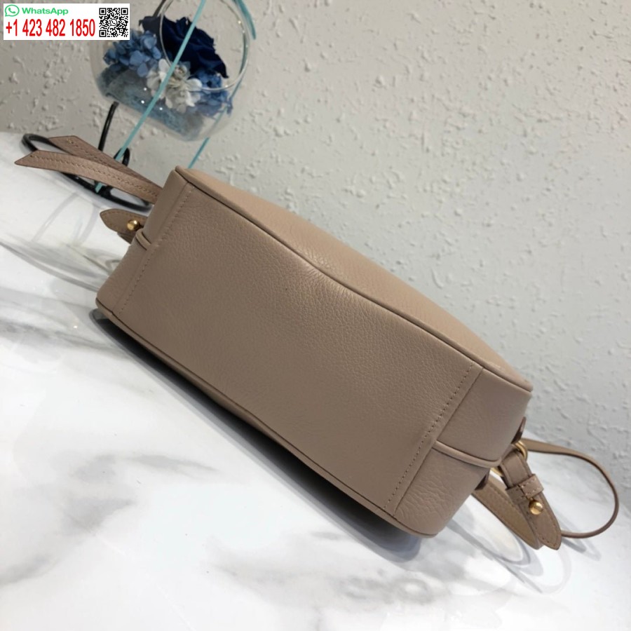 Replica Prada 1bh082 Skinnveske Med Skulderreim Lys Rosa Gull