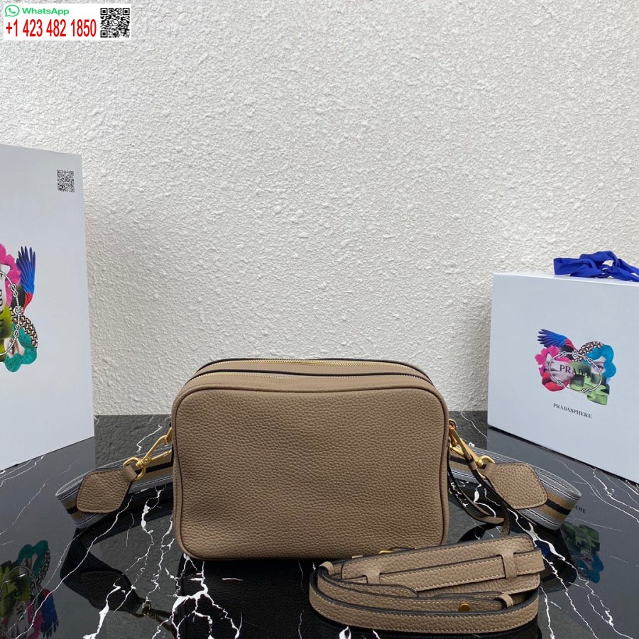 Replik Prada 1bh082 Ledertasche Mit Schultergurt Aprikosengold