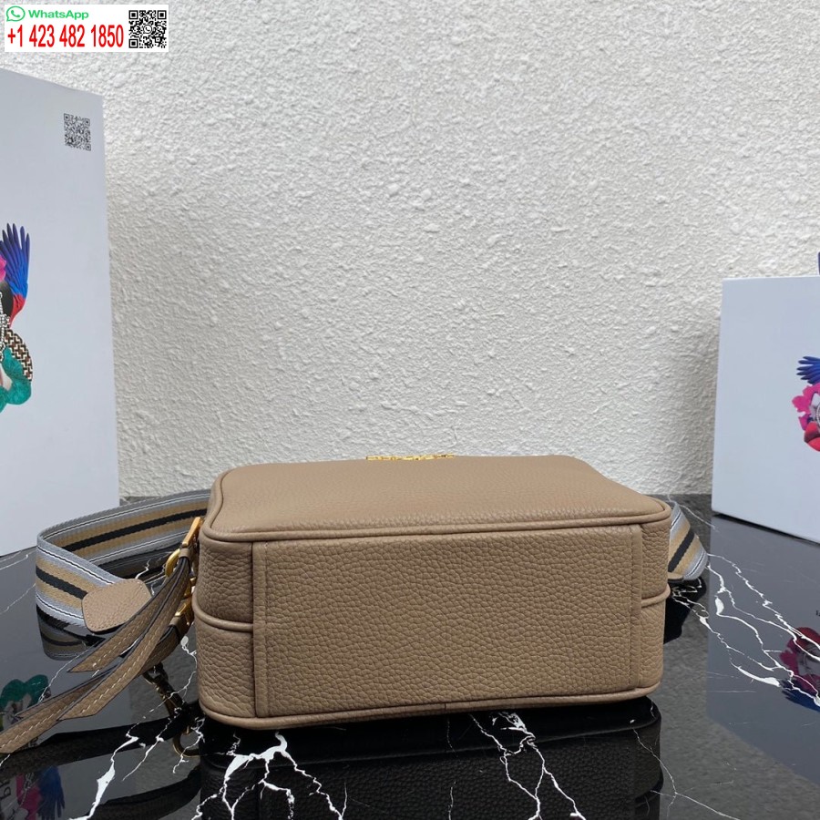 Replik Prada 1bh082 Ledertasche Mit Schultergurt Aprikosengold