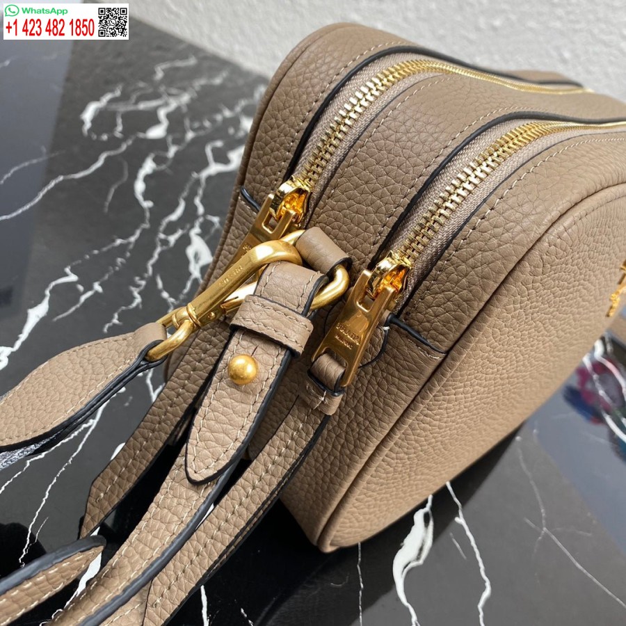 Replik Prada 1bh082 Ledertasche Mit Schultergurt Aprikosengold