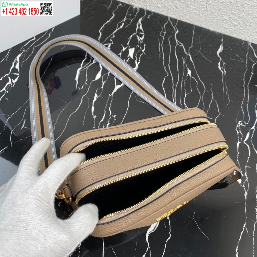 Replik Prada 1bh082 Ledertasche Mit Schultergurt Aprikosengold