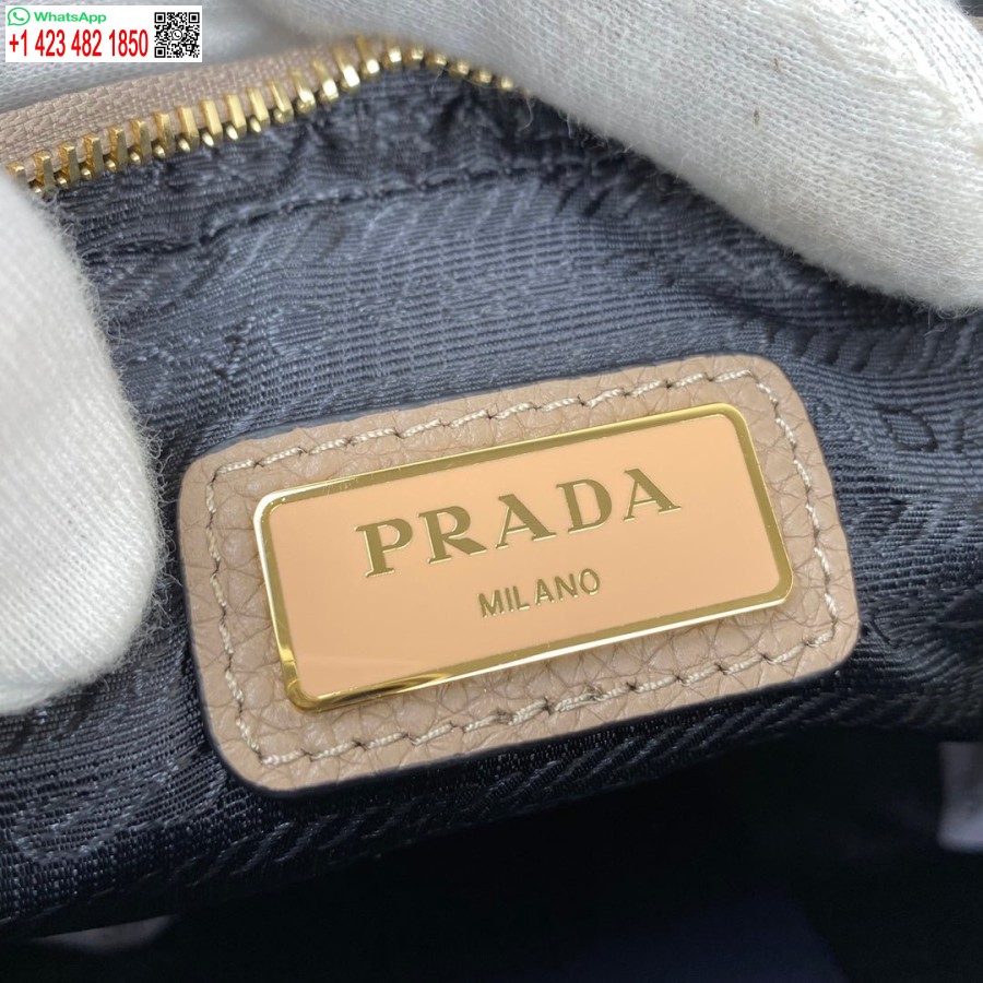 Replik Prada 1bh082 Ledertasche Mit Schultergurt Aprikosengold