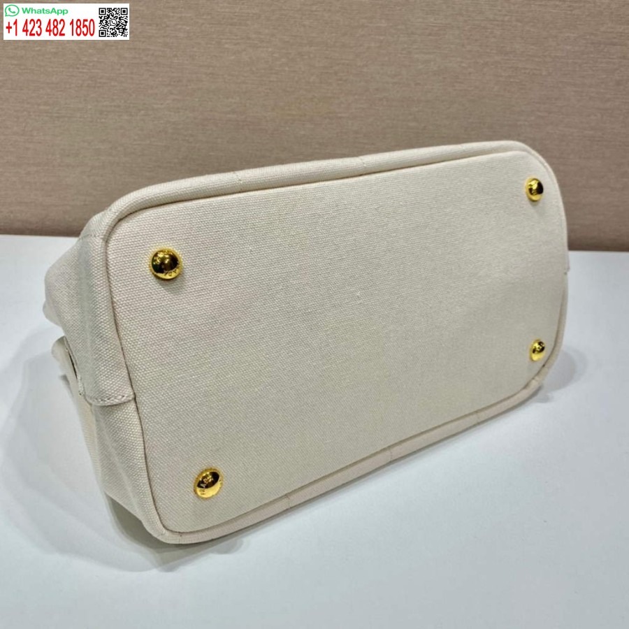 Réplica Prada 1bg439 Denim Sacola Branca