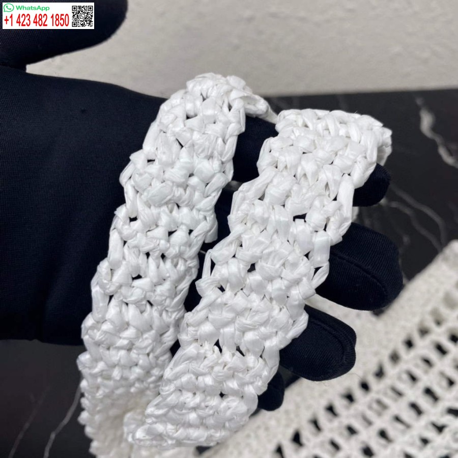 Replika Torbice Prada 1bg393 Iz Rafije, Bela