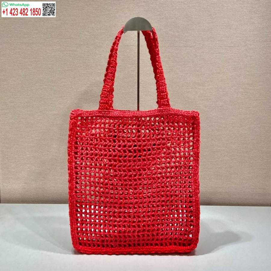 Geanta Tote Replica Prada 1bg393 Rafia Rosie